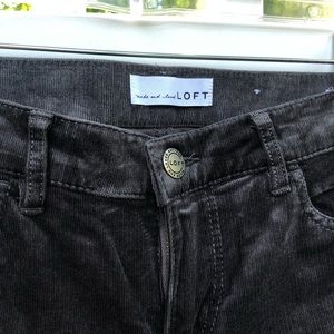 Loft Petite Grey Cordaroy Jeans